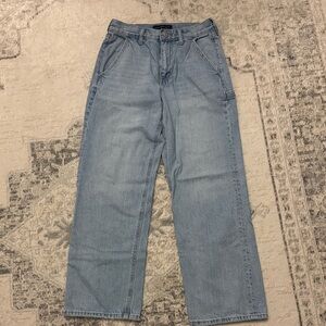 Aero High Waist Baggy Jeans, Light Blue Jeans